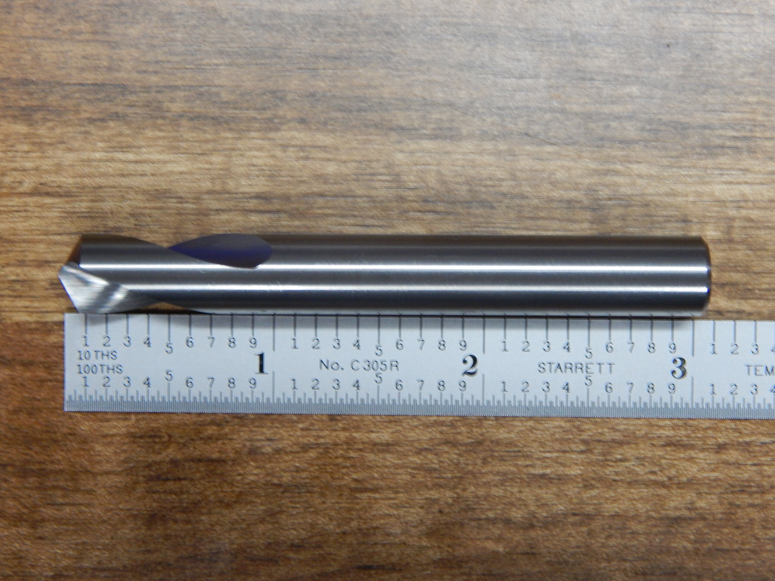 0.1250? 120° Carbide Spot Drill 2 Flutes 1/8? 3/8? Flute Length Carbide Drill Diameter נ0.3750? AlTiN Coated 